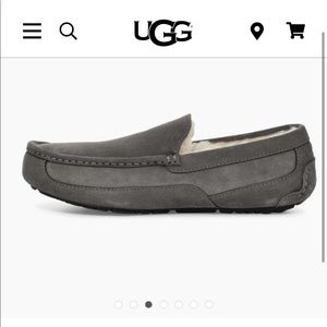 UGG Ascot Suede Slippers in Grey • Mens Size 11